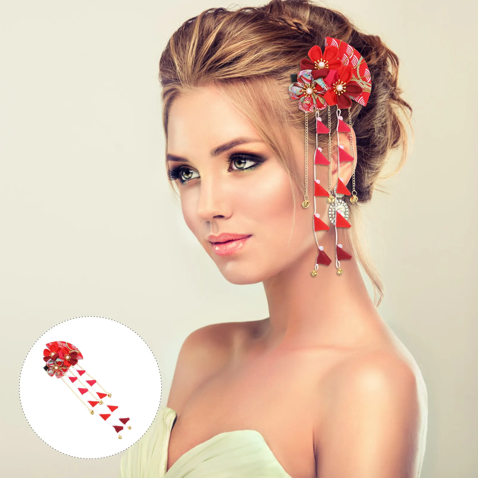 1Pcs Japanese Style Hair Clip Red Lightweight Bridal Hairpin Wedding Headdress Flower Hairpins Women Hair Decoration
1Pcs Japanese Style Hair Clip Red Lightweight Bridal Hairpin Wedding Headdress Flower Hairpins Women Hair Decoration