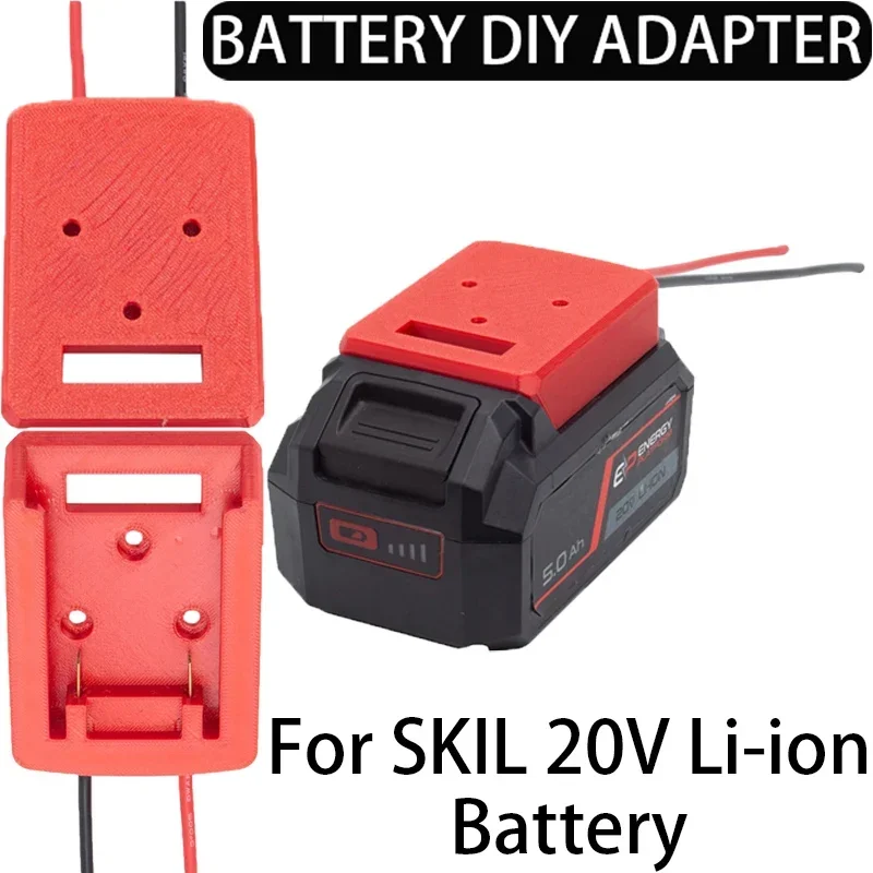 Battery DIY adapter for SKIL 20V Li-ion battery 14 AWG wire gauge DIY adapter for toy cars, robot modification power supply
Battery DIY adapter for SKIL 20V Li-ion battery 14 AWG wire gauge DIY adapter for toy cars, robot modification power supply
