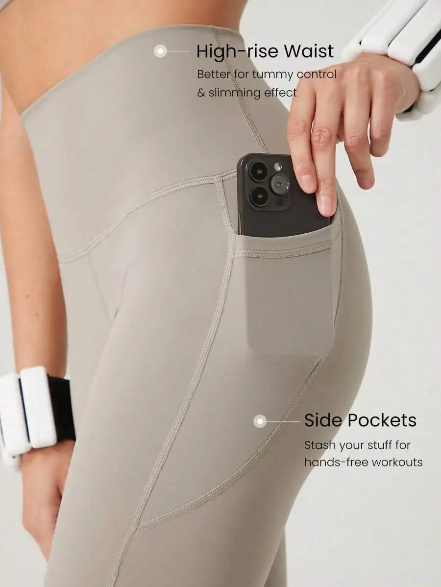 High-Rise Waist Leggings With Side Pockets And Sports Bra Set Sweat-Wicking Quick Dry Crisscross Back Removable Cups
High-Rise Waist Leggings With Side Pockets And Sports Bra Set Sweat-Wicking Quick Dry Crisscross Back Removable Cups