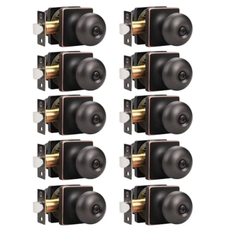 0 Pack Interior Knobs Oil Rubbed Bronze Square Modern Locking Knob Bedroom Knobs Round Knob with Lock
0 Pack Interior Knobs Oil Rubbed Bronze Square Modern Locking Knob Bedroom Knobs Round Knob with Lock