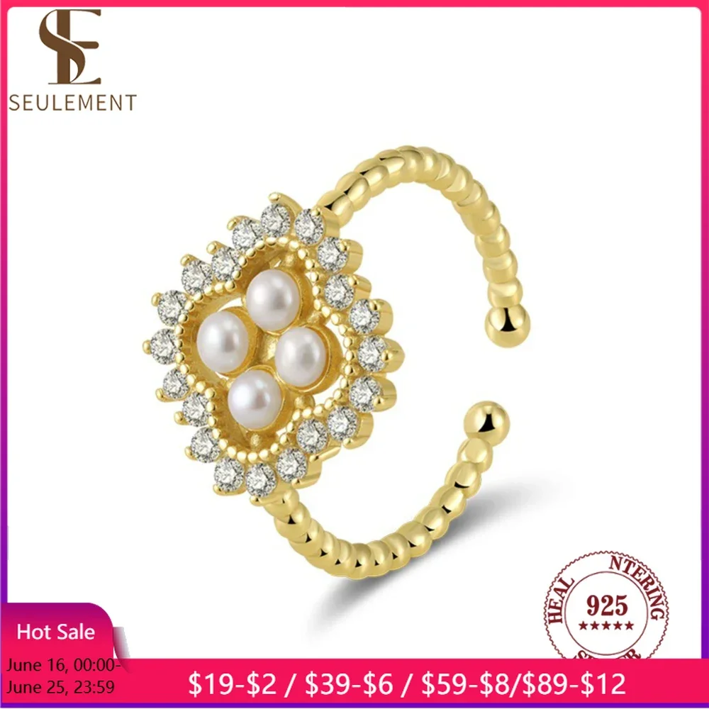 Seulement Four Freshwater Natural Pearls Square Engagement Ring 925 Sterling Silver Zircon Pearl Rings for Women Luxury Jewelry
Seulement Four Freshwater Natural Pearls Square Engagement Ring 925 Sterling Silver Zircon Pearl Rings for Women Luxury Jewelry