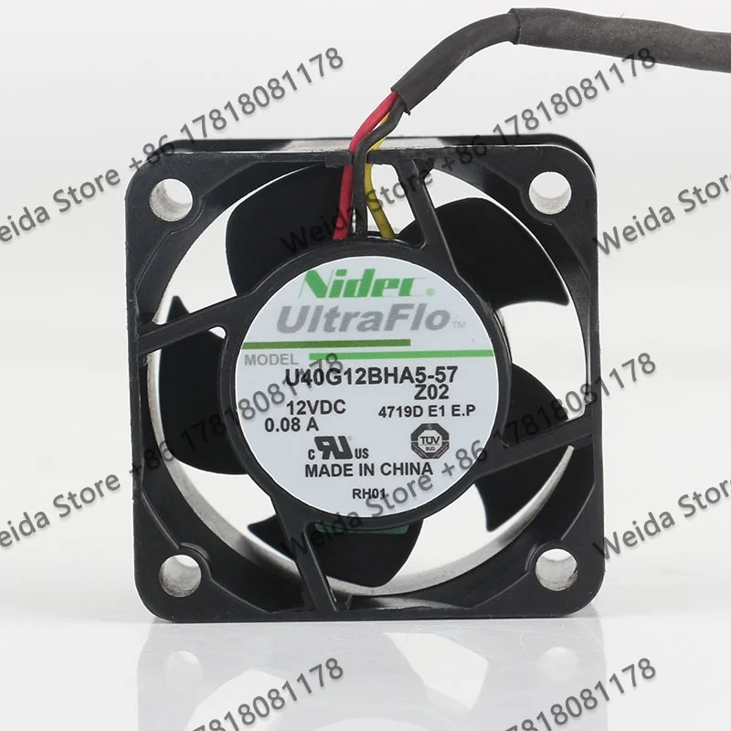 Nidec DC 12V 0.08A 4CM super quiet 4020 four-wire PWM converter power supply 40X40X20MM U40G12BHA5-57 cooling f
Nidec DC 12V 0.08A 4CM super quiet 4020 four-wire PWM converter power supply 40X40X20MM U40G12BHA5-57 cooling f