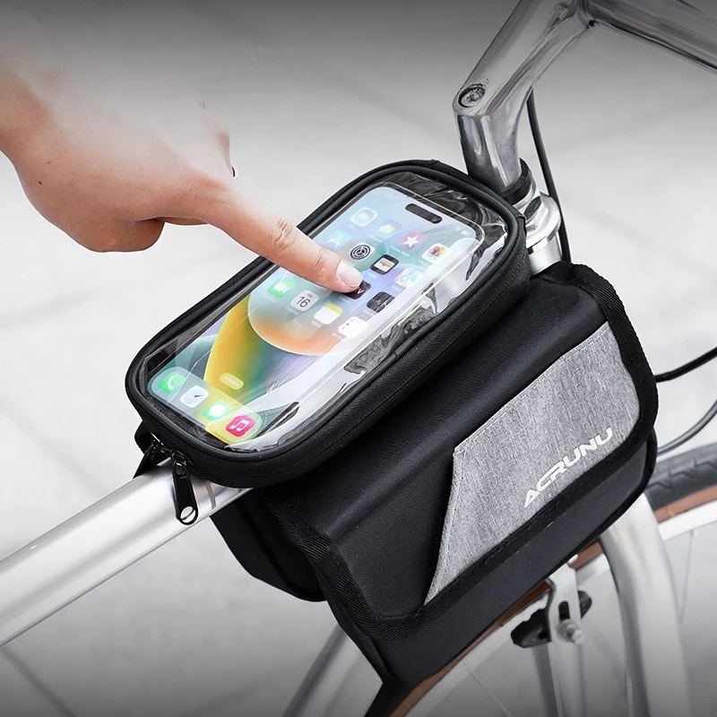 Waterproof Bicycle Front Frame Bag Touch Screen Top Tube Bags Dual Side Pockets Bike Panniers
Waterproof Bicycle Front Frame Bag Touch Screen Top Tube Bags Dual Side Pockets Bike Panniers