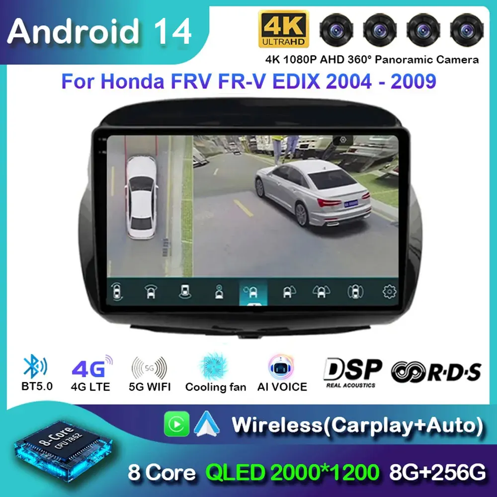 Android 14 For Honda FRV FR-V EDIX 2004 - 2009 Monitor Screen Auto Radio Navigation Stereo Radio Car No 2Din GPS Video Player
Android 14 For Honda FRV FR-V EDIX 2004 - 2009 Monitor Screen Auto Radio Navigation Stereo Radio Car No 2Din GPS Video Player