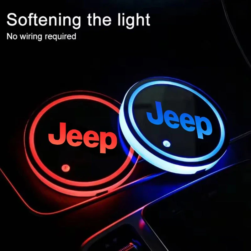 2PCS Colorful Atmosphere Light Car Cup Coaster Pad For Jeep Grand Cherokee Wrangler Gladiator Renegade
2PCS Colorful Atmosphere Light Car Cup Coaster Pad For Jeep Grand Cherokee Wrangler Gladiator Renegade