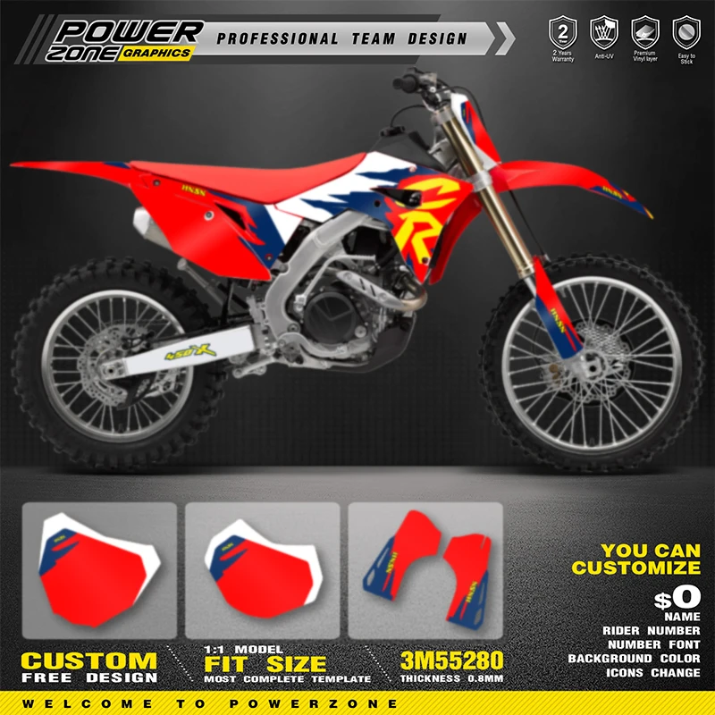 PowerZone Full Graphics Background Decals Stickers Kit For HONDA 2021 2020 2019 2018 CRF250RX 2020 2019 2018 2017 CRF450RX 013
PowerZone Full Graphics Background Decals Stickers Kit For HONDA 2021 2020 2019 2018 CRF250RX 2020 2019 2018 2017 CRF450RX 013