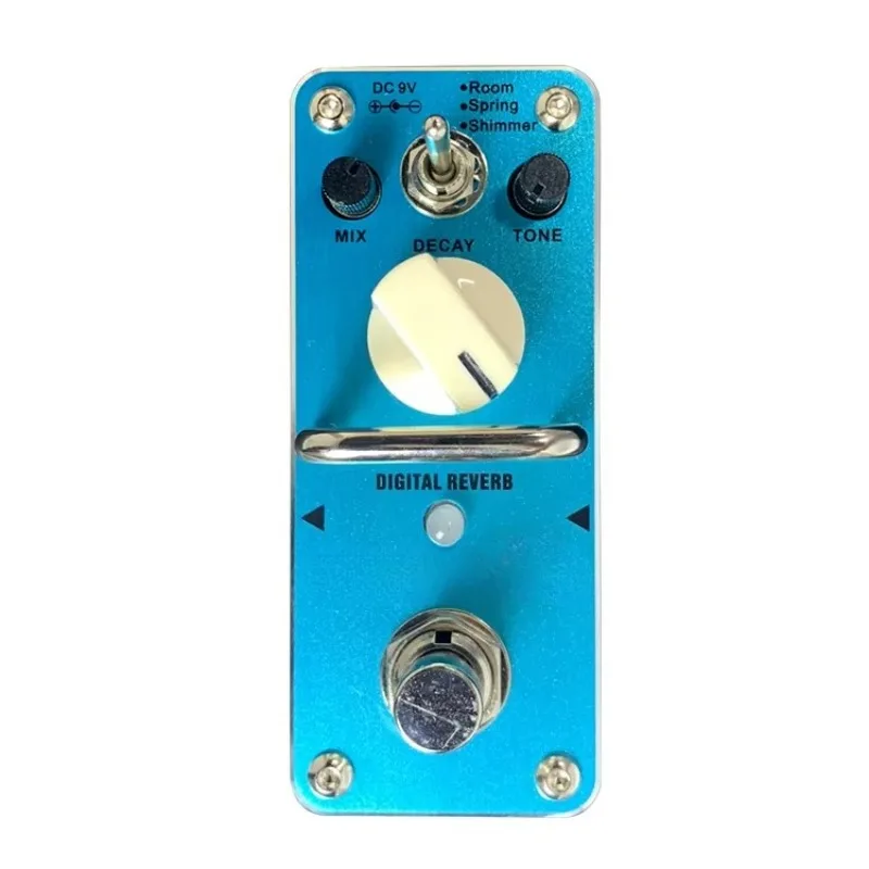 Digital Reverb Guitar Effect Pedal True Bypass 3 Modes (Room/Spring/Shimmer) Mix/Tone/Decay Control-OEM/ODM Service
Digital Reverb Guitar Effect Pedal True Bypass 3 Modes (Room/Spring/Shimmer) Mix/Tone/Decay Control-OEM/ODM Service