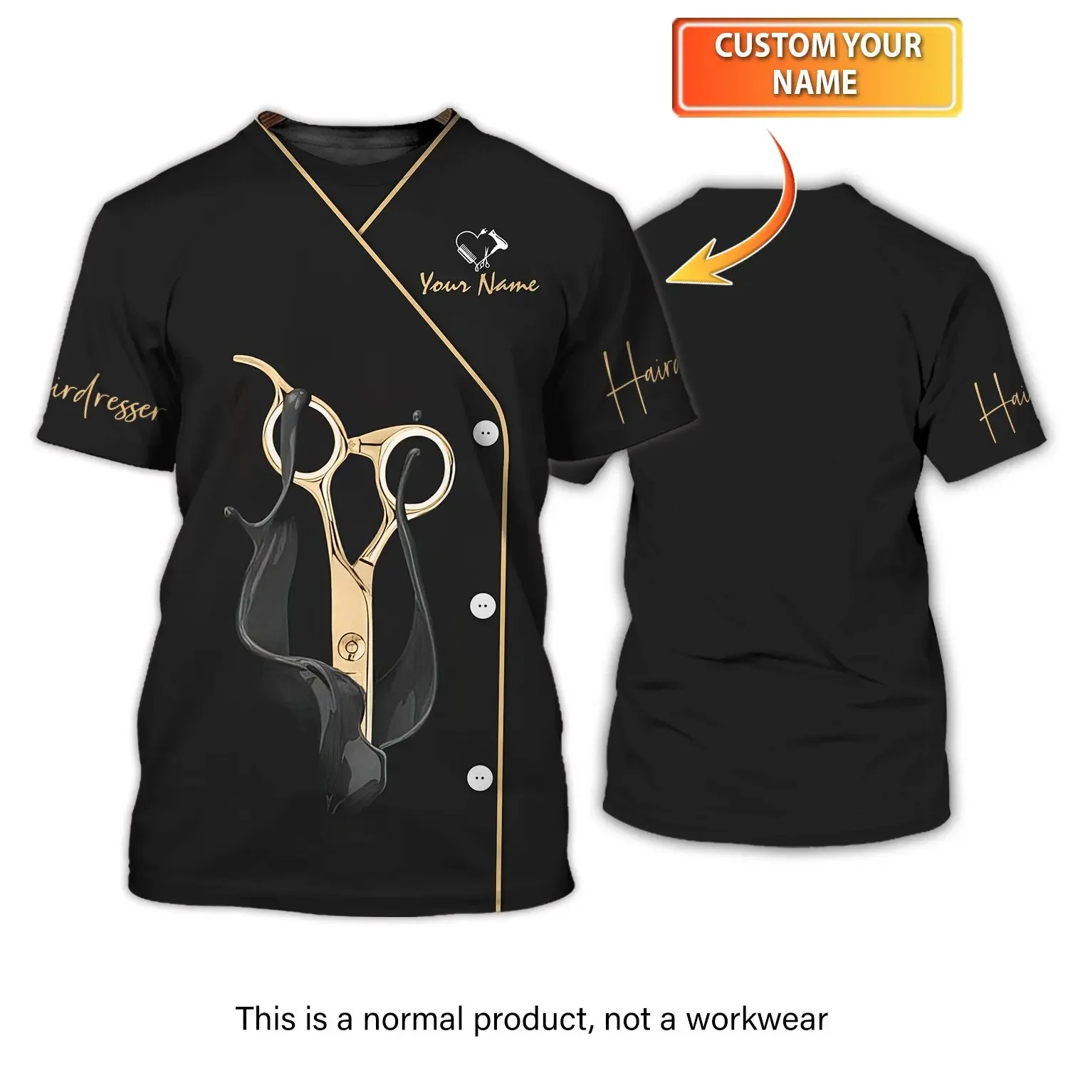 Barbershop Customized Name Uniform Tees Unisex Loose T Shirts Barber Oversized Workwear Pullover for Women and Men Short Sleeves
Barbershop Customized Name Uniform Tees Unisex Loose T Shirts Barber Oversized Workwear Pullover for Women and Men Short Sleeves