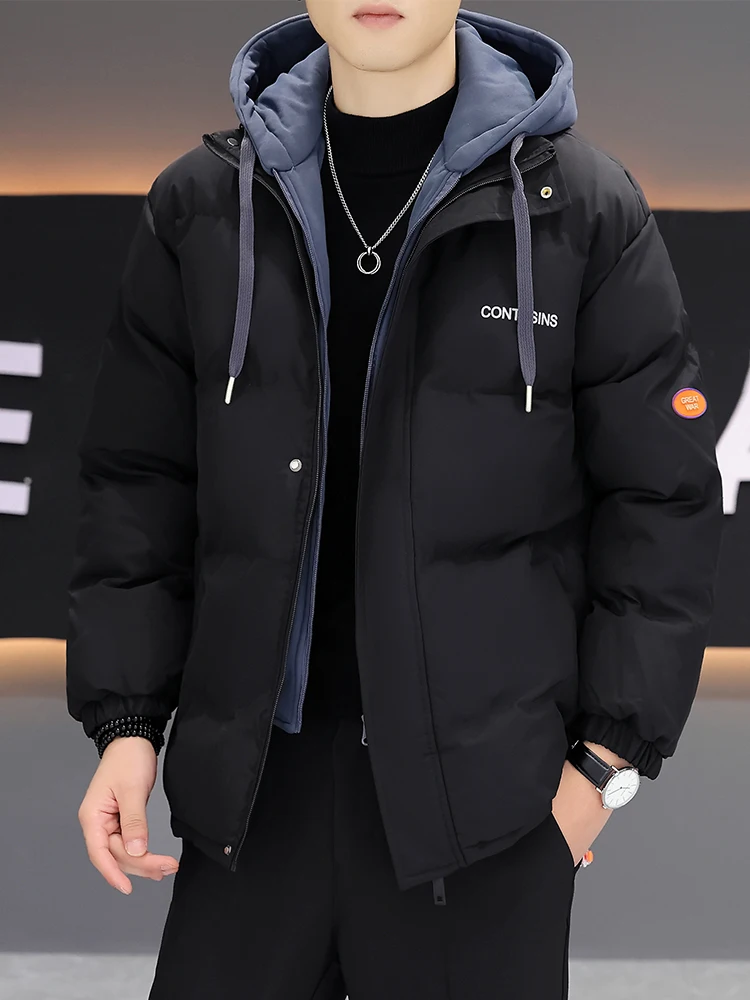 Мужская утепленная хлопковая куртка-пуховик на осень-зиму, новая модель, теплая верхняя одежда для молодежи, на молнии, с капюшоном, длинный рукав
Мужская утепленная хлопковая куртка-пуховик на осень-зиму, новая модель, теплая верхняя одежда для молодежи, на молнии, с капюшоном, длинный рукав
