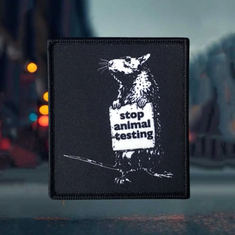 Stop Animal Testing Printing Patch Fun Tactical Hook Loop Morale Badge Backpack Decorative Sticker Armband Patches for Clothing
Stop Animal Testing Printing Patch Fun Tactical Hook Loop Morale Badge Backpack Decorative Sticker Armband Patches for Clothing