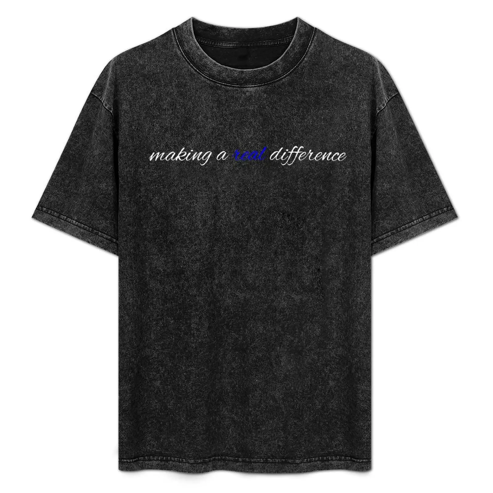 Real Blue Difference 2 T-Shirt Basic Short Sleeve T-Shirt for Men
Real Blue Difference 2 T-Shirt Basic Short Sleeve T-Shirt for Men