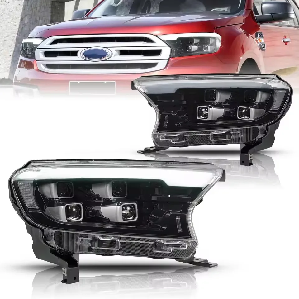 Car Styling for Ford Ranger Headlight 2016-2021 Everest LED Head Lamp H7 D2H Hid Option Angel Eye Bi Xenon Beam Accessories
Car Styling for Ford Ranger Headlight 2016-2021 Everest LED Head Lamp H7 D2H Hid Option Angel Eye Bi Xenon Beam Accessories