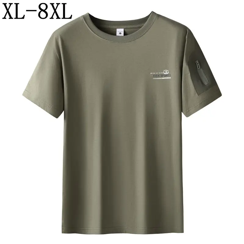 8XL 7XL 6XL 2026 New Summer High End 100% Cotton T shirt Men Tops Short Sleeve Mens T-Shirts With Zipper Pocket Loose Tshirt
8XL 7XL 6XL 2026 New Summer High End 100% Cotton T shirt Men Tops Short Sleeve Mens T-Shirts With Zipper Pocket Loose Tshirt