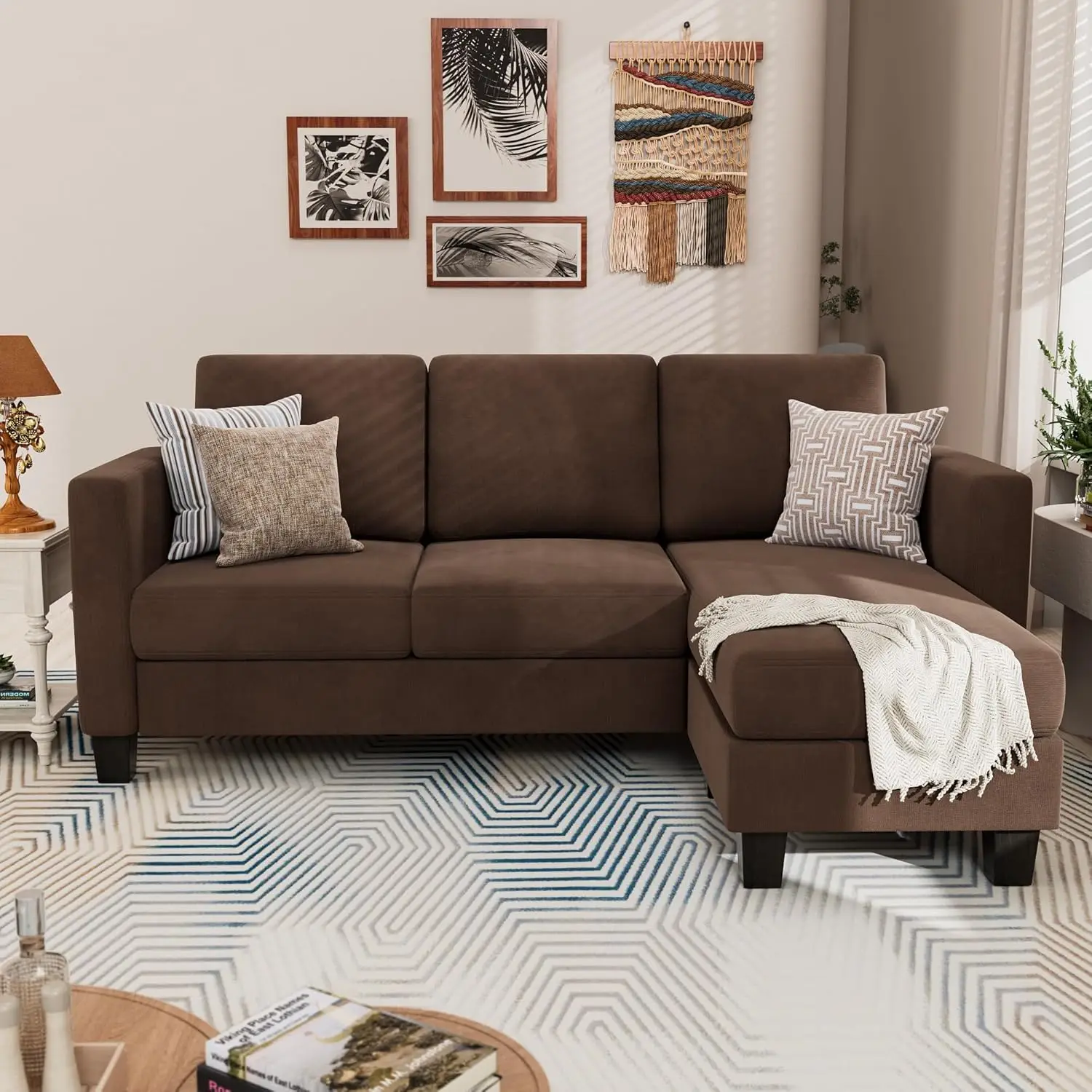 Sectional 3 L-Shaped Couch Soft Seat with Modern Linen Fabric, Small Space Sofas for Living Room, Apartment and Office,
Sectional 3 L-Shaped Couch Soft Seat with Modern Linen Fabric, Small Space Sofas for Living Room, Apartment and Office,