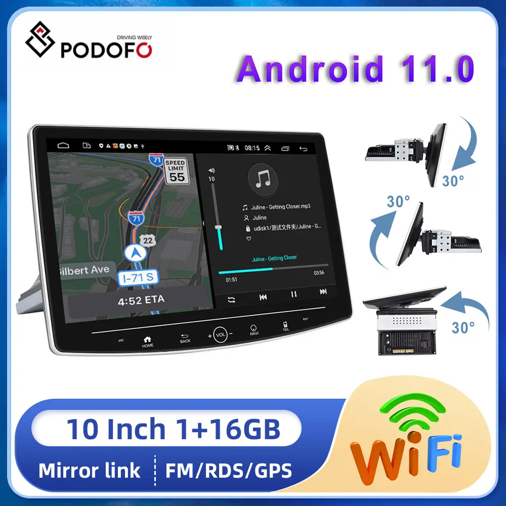 Podofo 1din 10'' Android Car Stereo Radio 1din Bluetooeh FM GPS WiFi Car Multimedia Video Player Stereo Player Head Unit
Podofo 1din 10'' Android Car Stereo Radio 1din Bluetooeh FM GPS WiFi Car Multimedia Video Player Stereo Player Head Unit