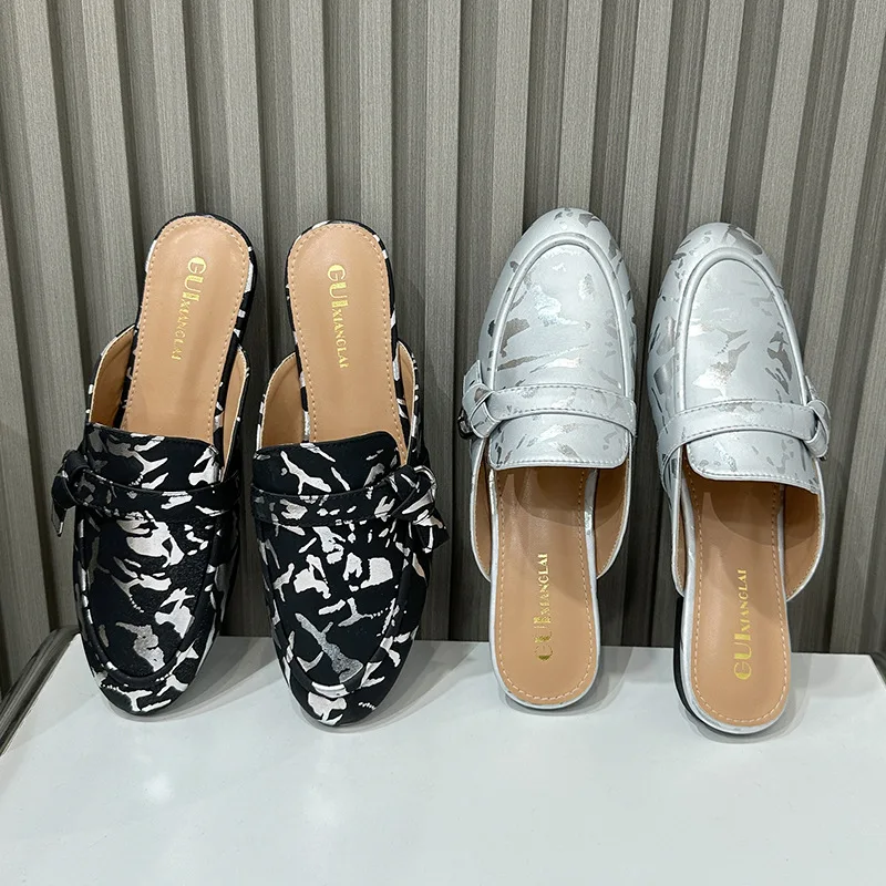 Women's Flat Slippers Summer Outdoor Wear Mules Shoe New Model Knot Flat Bottom Shoes Internet Celebrity Lazy...
Women's Flat Slippers Summer Outdoor Wear Mules Shoe New Model Knot Flat Bottom Shoes Internet Celebrity Lazy...