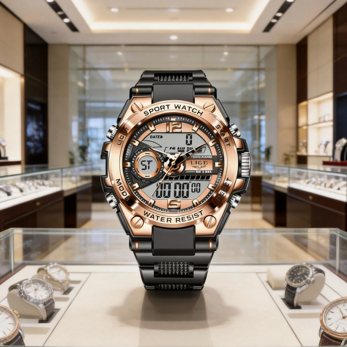 LIGE Men Military Watch Digital 50m Waterproof Wristwatch LED Quartz Clock Sport Watch Male Big Watches Men Relogios Masculino
LIGE Men Military Watch Digital 50m Waterproof Wristwatch LED Quartz Clock Sport Watch Male Big Watches Men Relogios Masculino