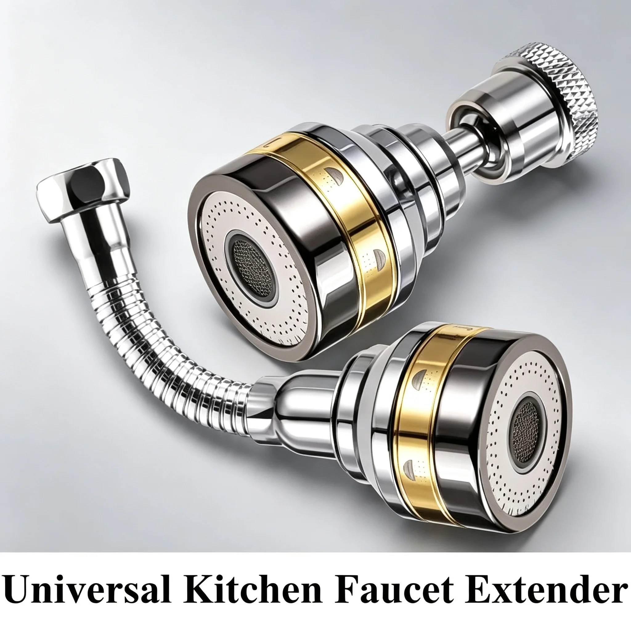 Kitchen Stainless Steel Faucet Sprinkler Water-saving Device Lengthening Rotating Splash Proof Sprinkler Spray Extender Bubbler
Kitchen Stainless Steel Faucet Sprinkler Water-saving Device Lengthening Rotating Splash Proof Sprinkler Spray Extender Bubbler