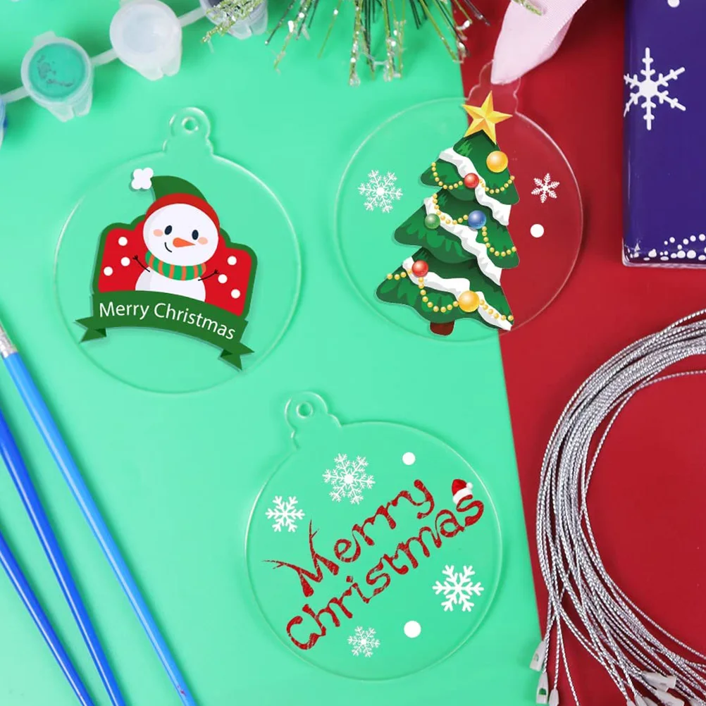 36 Pcs Christmas Decoration Acrylic Board Set Clear Transparent Heat Transfer Blank Sign Xmas Hanging DIY Props Photography
36 Pcs Christmas Decoration Acrylic Board Set Clear Transparent Heat Transfer Blank Sign Xmas Hanging DIY Props Photography