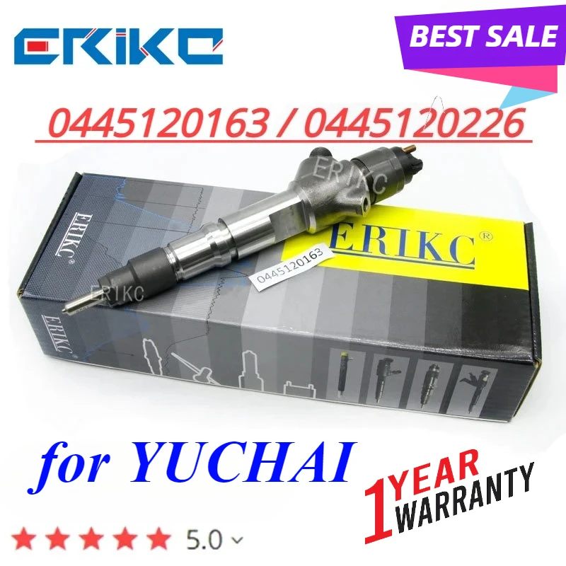 ERIKC 0445120163 0445120226 Diesel Fuel Injector 0 445 120 163 Common Rail Injection Nozzle For Yuchai YC6G G5A100 1112100A38
ERIKC 0445120163 0445120226 Diesel Fuel Injector 0 445 120 163 Common Rail Injection Nozzle For Yuchai YC6G G5A100 1112100A38