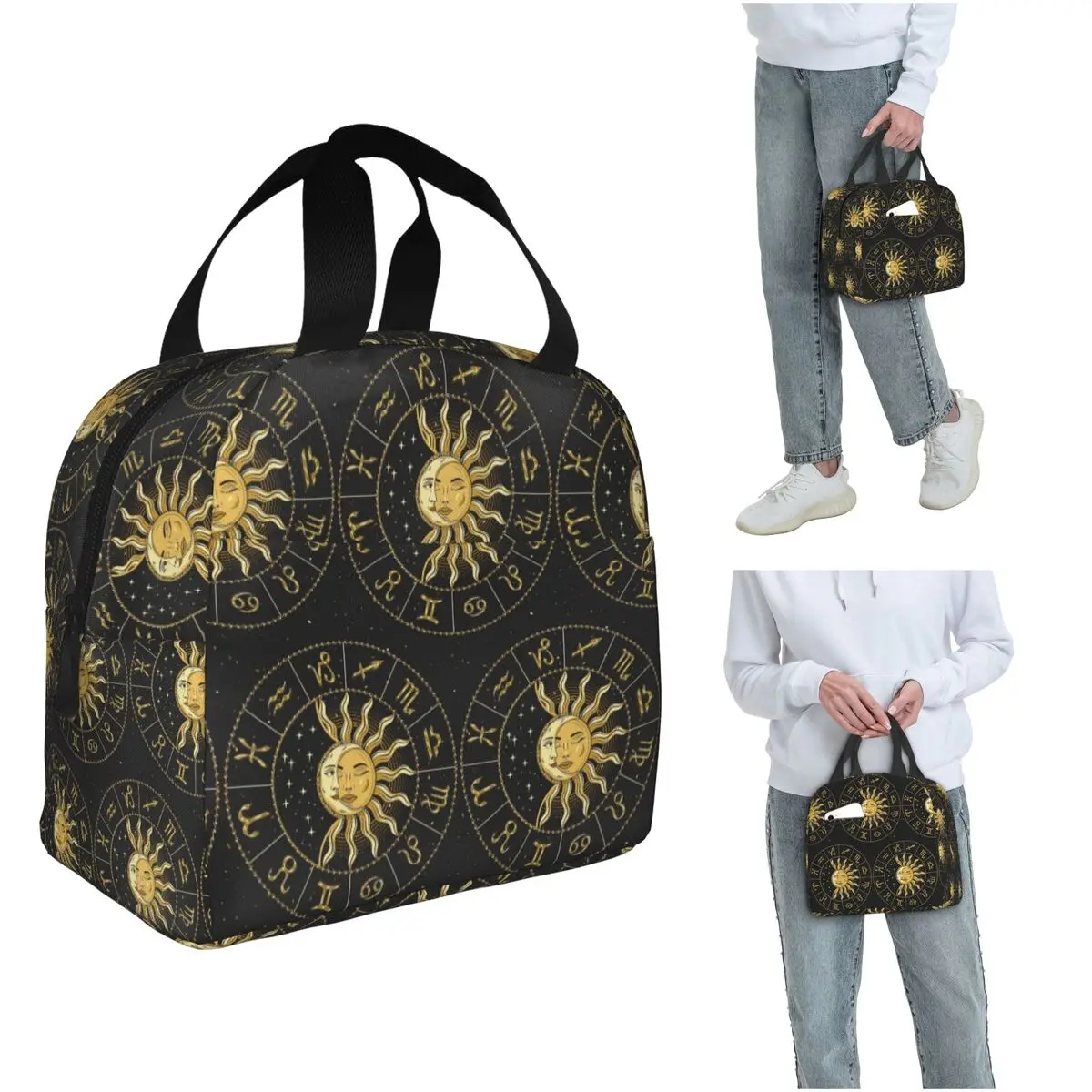 Horoscope Wheel With Zodiac Signs Insulated Lunch Bag for Women Kids Leakproof Food Boxes Thermal Lunch Box Tote
Horoscope Wheel With Zodiac Signs Insulated Lunch Bag for Women Kids Leakproof Food Boxes Thermal Lunch Box Tote