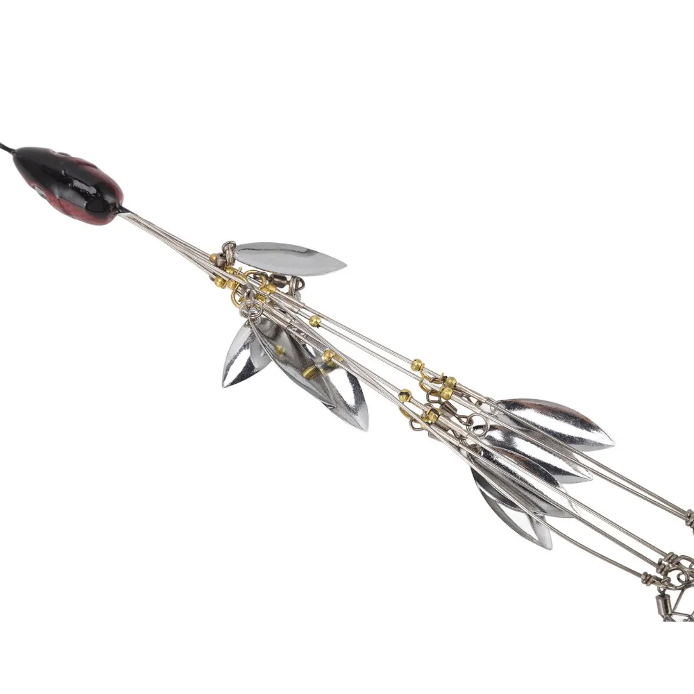 6PCS 5 Arms Umbrella Fishing Rig Wtih 8 Blades Stainless Steel Alabama Umbrella Rigs 3D Umbrella Rig Kit Bass Bait Lure
6PCS 5 Arms Umbrella Fishing Rig Wtih 8 Blades Stainless Steel Alabama Umbrella Rigs 3D Umbrella Rig Kit Bass Bait Lure