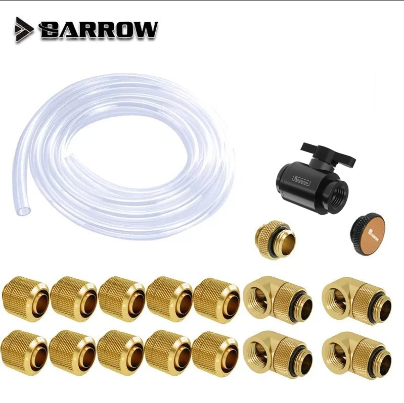 Barrow Fitting Kit use Soft Pipe Hand Compression Connector Joint + Hose Tube + Switch Water Cooling Accessories Fitting
Barrow Fitting Kit use Soft Pipe Hand Compression Connector Joint + Hose Tube + Switch Water Cooling Accessories Fitting