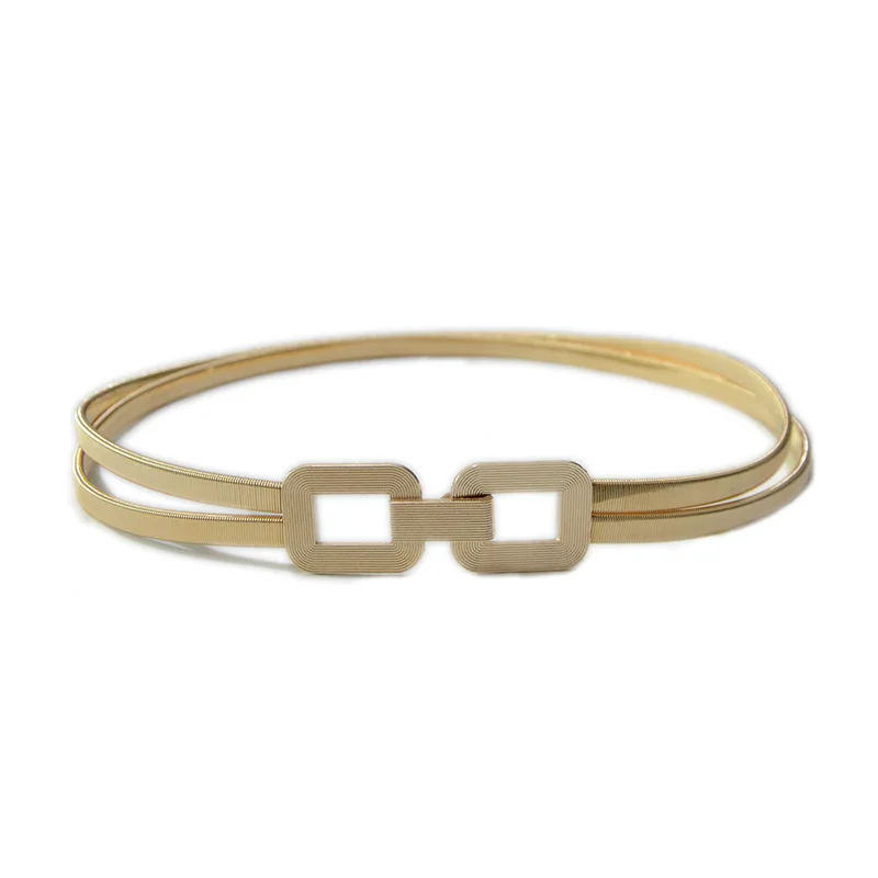 Luxury Designer Gold Buckle Stretch Belt Women Fashion Thin Metal Buckle Retro Belts Female Jeans Dress Waistband Y2k Belt
Luxury Designer Gold Buckle Stretch Belt Women Fashion Thin Metal Buckle Retro Belts Female Jeans Dress Waistband Y2k Belt