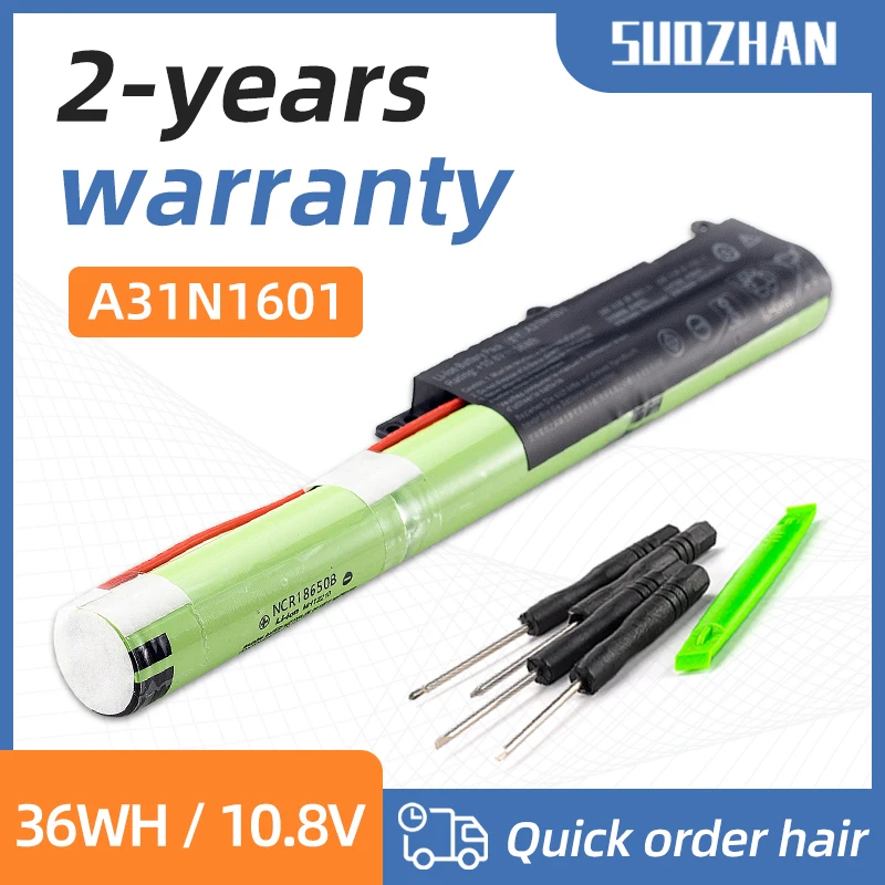 Аккумулятор SUOZHAN A31N1601 3200 мАч для ASUS F541UA R541UA R541UJ R541UV X541SA X541SC X541U X541S X541U X541UA X541UV A31LP4Q
Аккумулятор SUOZHAN A31N1601 3200 мАч для ASUS F541UA R541UA R541UJ R541UV X541SA X541SC X541U X541S X541U X541UA X541UV A31LP4Q