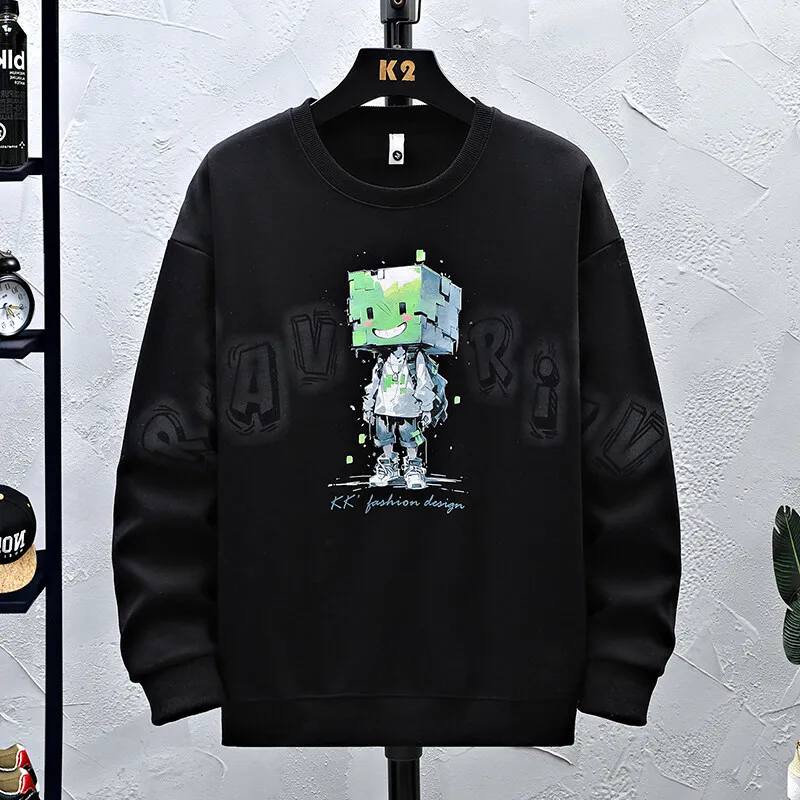 2025 Spring and Autumn New Explosive Men's High Quality Fashion Round Neck Printed Hoodie Hong Kong Style Loose Hoodie
2025 Spring and Autumn New Explosive Men's High Quality Fashion Round Neck Printed Hoodie Hong Kong Style Loose Hoodie