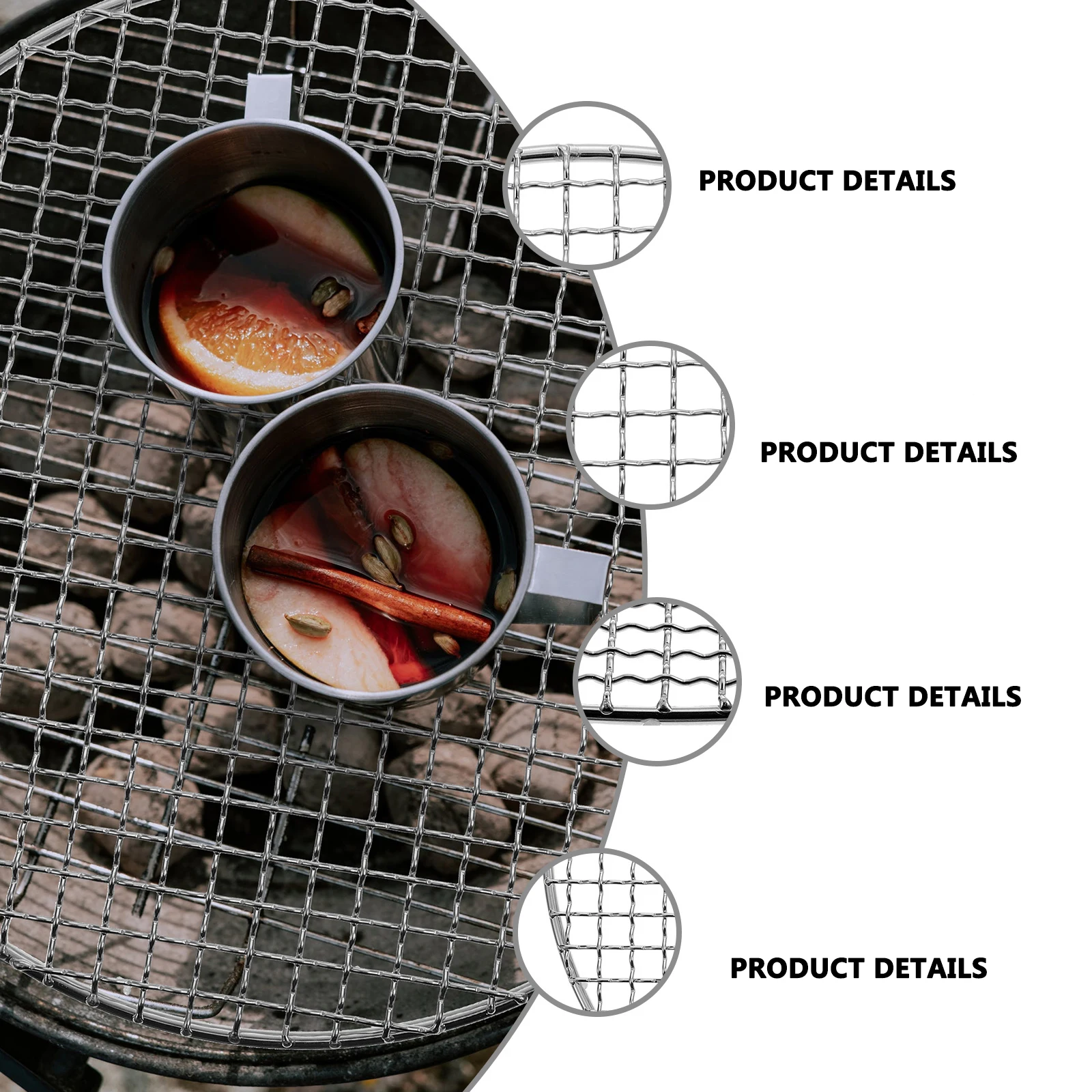 Round BBQ Net Grill Mat Iron Non stick Pad Camping Roast Mesh Barbecue Supplies Outdoor Enthusiasts Reusable Lightweight
Round BBQ Net Grill Mat Iron Non stick Pad Camping Roast Mesh Barbecue Supplies Outdoor Enthusiasts Reusable Lightweight