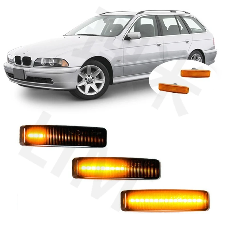 for BMW 5 Series E39 525i 528i 530i 1995 1996 1997 1998 1999 2000 2001 2002 2003 Dynamic LED Side Marker Turn Light Signal Lamp
for BMW 5 Series E39 525i 528i 530i 1995 1996 1997 1998 1999 2000 2001 2002 2003 Dynamic LED Side Marker Turn Light Signal Lamp