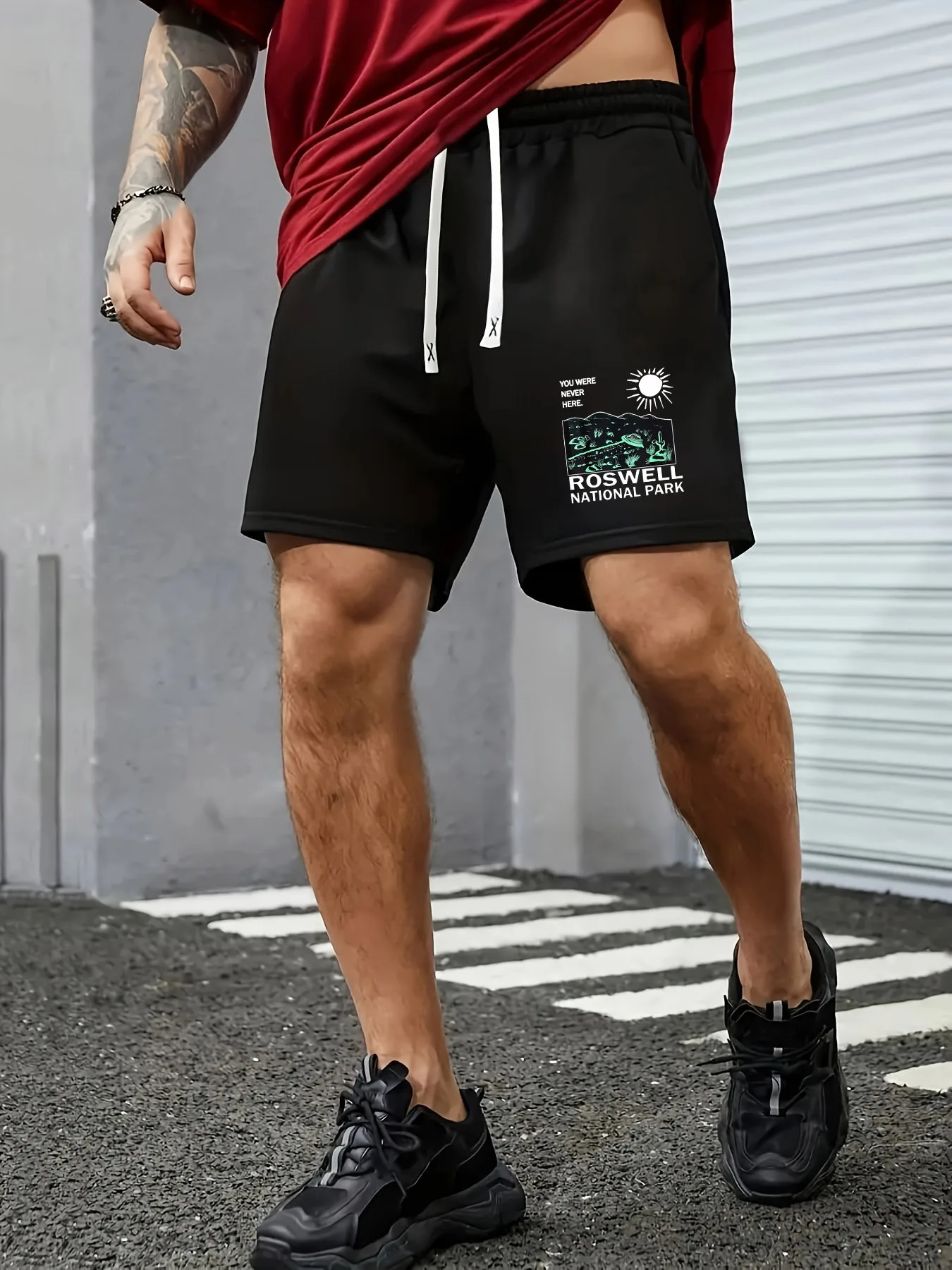 Men's Summer Fashion UFO Print Casual Shorts Loose Fit Elastic Waistband with Drawstring Suitable for Everyday Wear
Men's Summer Fashion UFO Print Casual Shorts Loose Fit Elastic Waistband with Drawstring Suitable for Everyday Wear