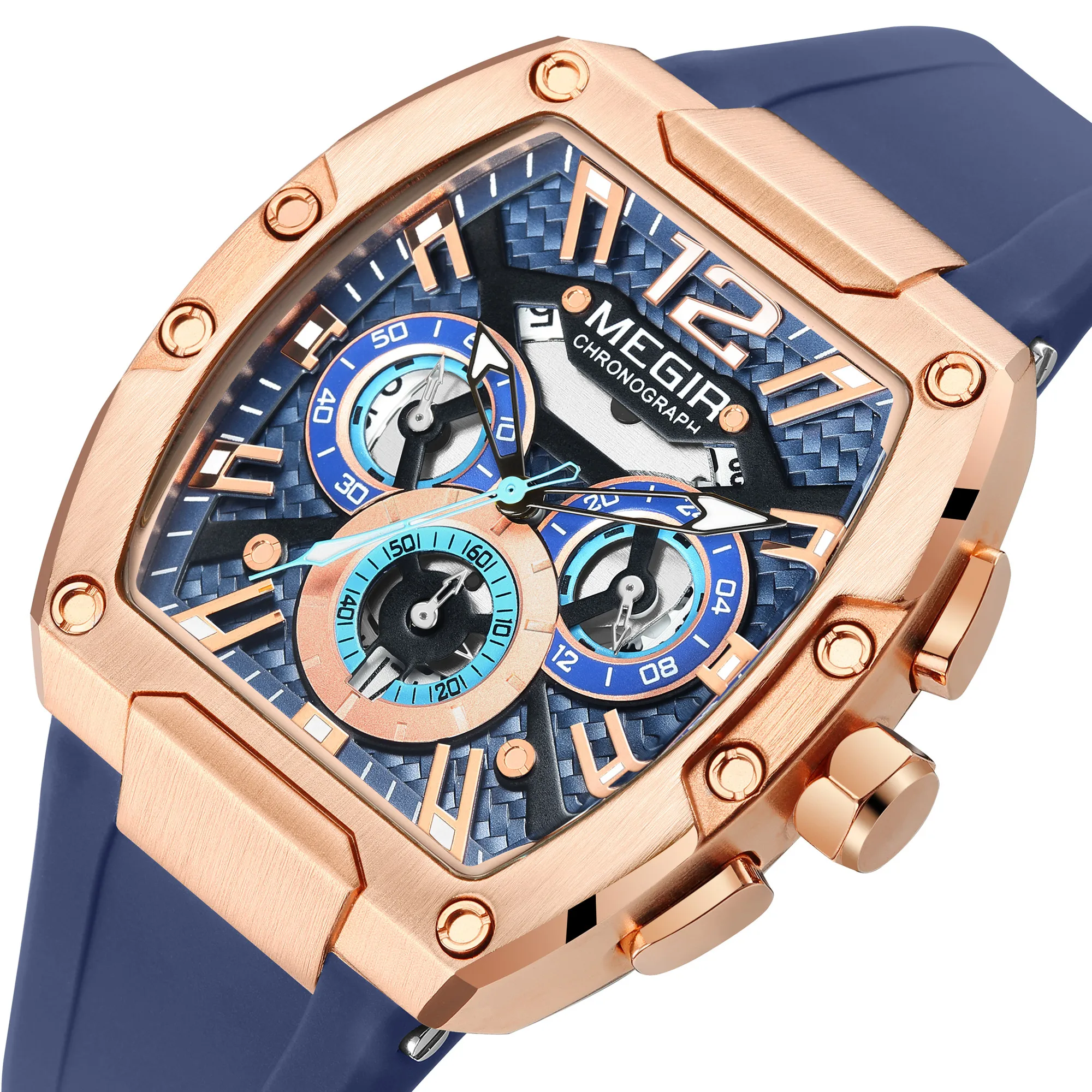 MEGIR 8112 Original Fashion Mens Watches Sport Chronograph Watch Calendar Silicone Strap Quartz Wristwatch Relogio Masculino
MEGIR 8112 Original Fashion Mens Watches Sport Chronograph Watch Calendar Silicone Strap Quartz Wristwatch Relogio Masculino