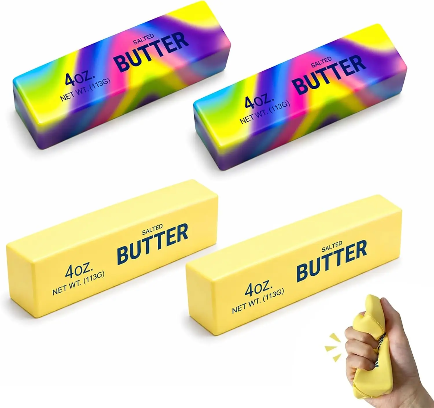 Butter Squishy Stress Toy, Stretchy Squeeze Bun Fidget Toys with Steamer Box, Soft Slow Rebound Sensory Stress Relief Desk Toy, Cute Decompression Gift (4PCS)
Butter Squishy Stress Toy, Stretchy Squeeze Bun Fidget Toys with Steamer Box, Soft Slow Rebound Sensory Stress Relief Desk Toy, Cute Decompression Gift (4PCS)
