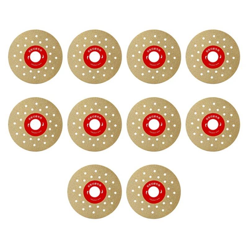AA51 10Pcs 4Inch 100Mm Diamond Cutting Grinding Disc Vacuum Brazed Saw Blade For Marble Porcelain Tiles Rock Slab Porcelain
AA51 10Pcs 4Inch 100Mm Diamond Cutting Grinding Disc Vacuum Brazed Saw Blade For Marble Porcelain Tiles Rock Slab Porcelain