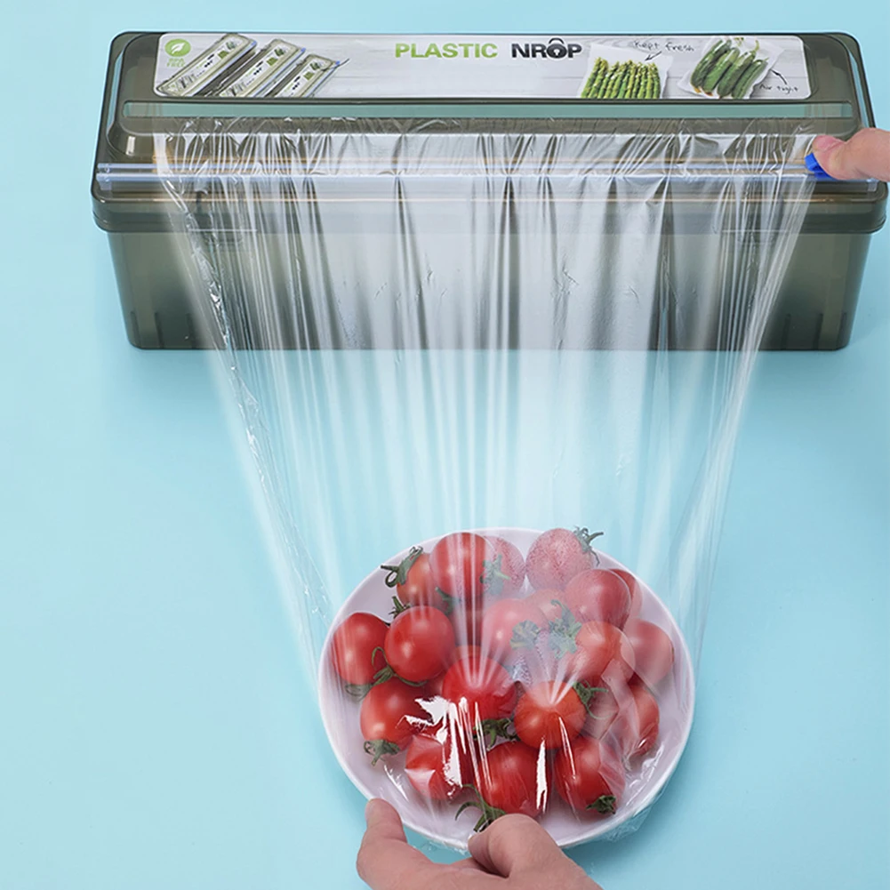 Cling Film Dispenser with Cutter Cling Film Cutting Machine Refillable Cling Film Dispenser Cutting Box for Home Kitchen
Cling Film Dispenser with Cutter Cling Film Cutting Machine Refillable Cling Film Dispenser Cutting Box for Home Kitchen