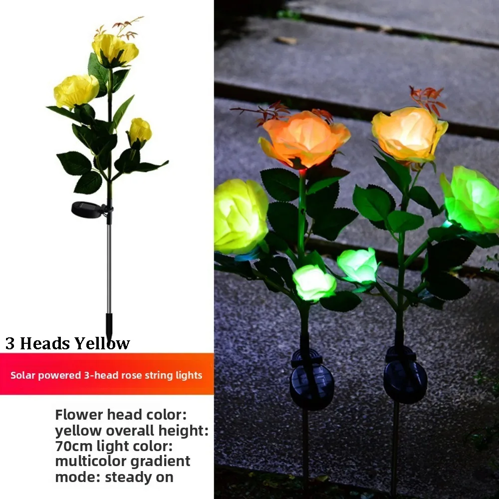 1/3 Heads LED Simulated Solar Lights Waterproof 5 Colors Outdoor Decorative Solar Light Rose Flower Lawn Lamp
1/3 Heads LED Simulated Solar Lights Waterproof 5 Colors Outdoor Decorative Solar Light Rose Flower Lawn Lamp