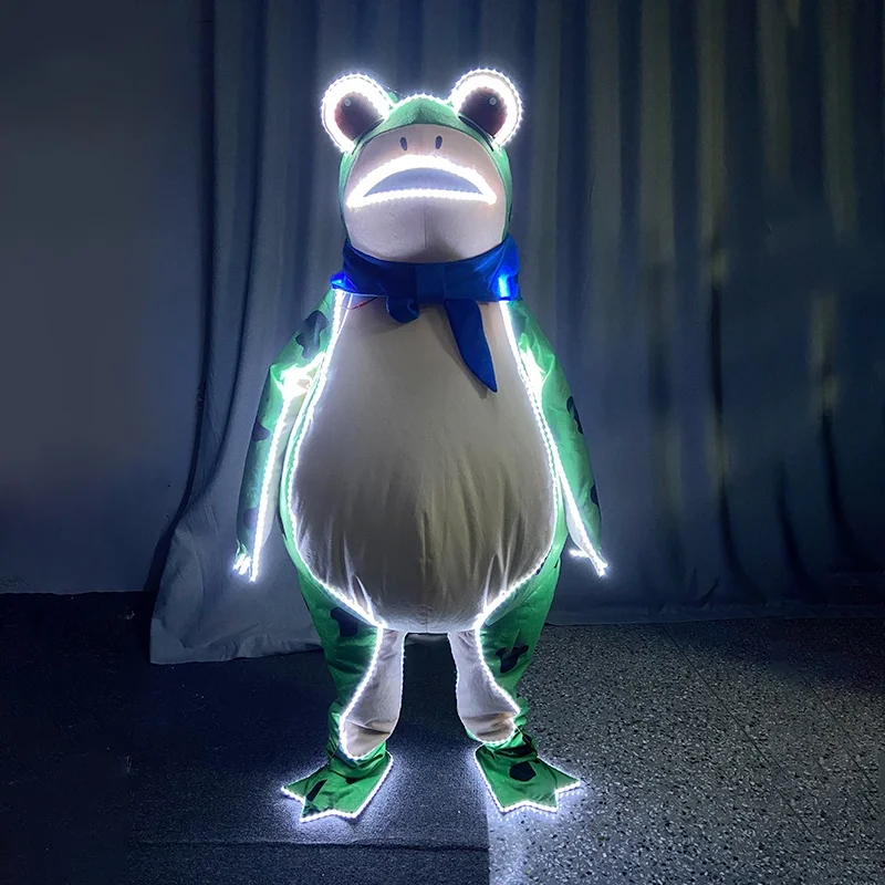 Inflatable LED Lighting Frog Cartoon Puppet Costume Adult Performance Activity Suit Fancy Dress Amphibian Spirit Outfit
Inflatable LED Lighting Frog Cartoon Puppet Costume Adult Performance Activity Suit Fancy Dress Amphibian Spirit Outfit