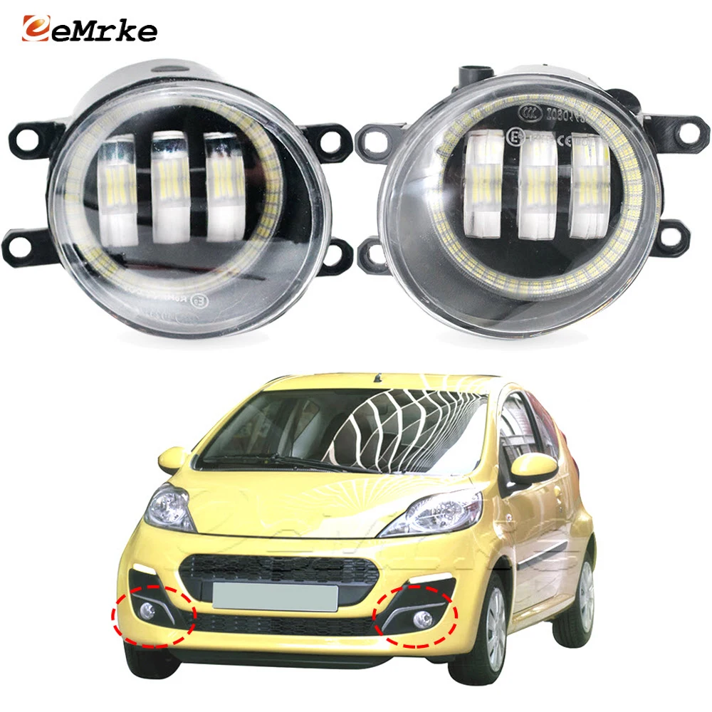 LED Fog Lights Angel Eye DRL for Peugeot 107 3/2012 2013 2014 Car PTF with Clear Lens Daytime Running Light Fog Driving Lamp
LED Fog Lights Angel Eye DRL for Peugeot 107 3/2012 2013 2014 Car PTF with Clear Lens Daytime Running Light Fog Driving Lamp