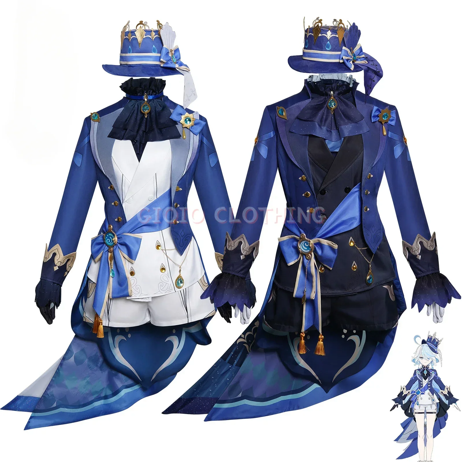 Furina Focalors Косплей Genshin Костюм Impact Карнавальная форма Аниме Костюмы для Хэллоуина Маскарад Женская игра
Furina Focalors Косплей Genshin Костюм Impact Карнавальная форма Аниме Костюмы для Хэллоуина Маскарад Женская игра