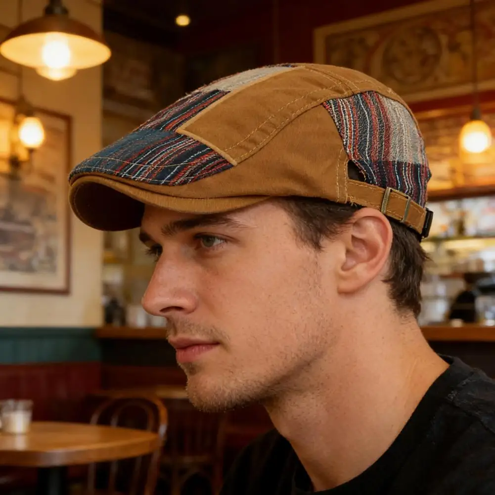 European Style Beret Retro Newsboy Cap Adjustable Fit Beret Hat Soft Breathable Sun Protection Headwear Fashionable Wear Men
European Style Beret Retro Newsboy Cap Adjustable Fit Beret Hat Soft Breathable Sun Protection Headwear Fashionable Wear Men