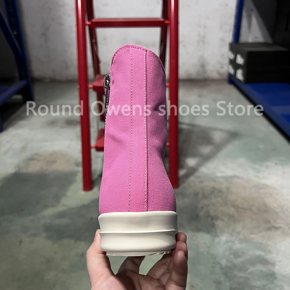 Ro Casual Shoes Men High Top Quality Canvas Pink Thick Sole Lace Up Zip Brand Designer Trainers Women Flat Ankle Boots Sneakers
Ro Casual Shoes Men High Top Quality Canvas Pink Thick Sole Lace Up Zip Brand Designer Trainers Women Flat Ankle Boots Sneakers