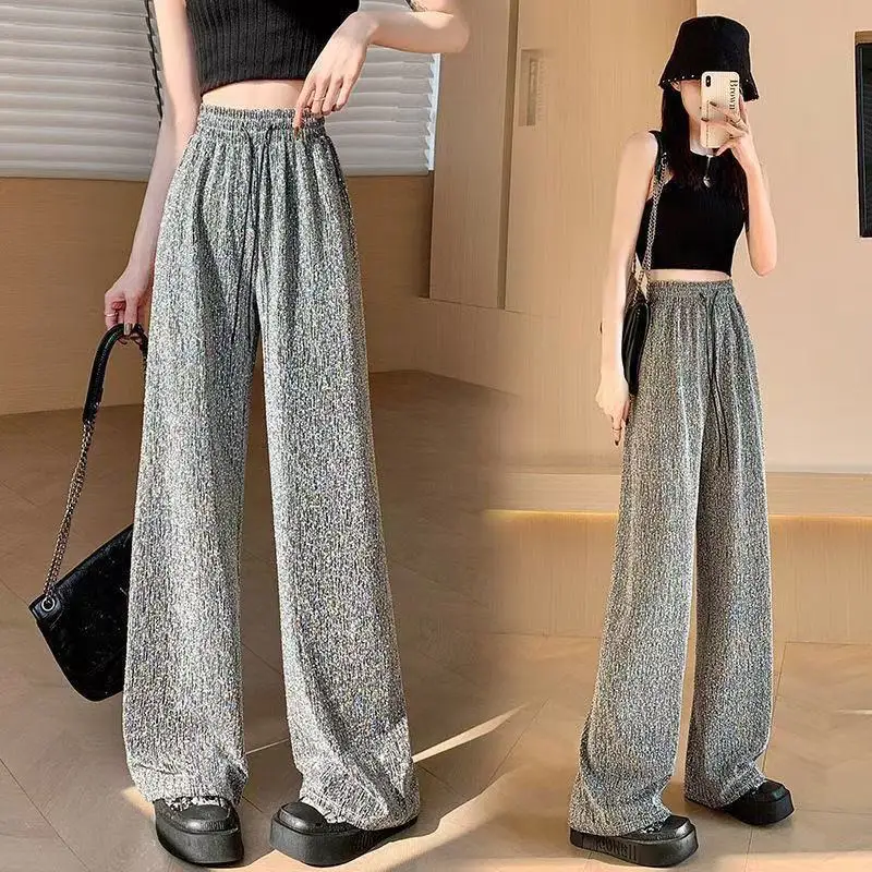 Stylish Heavy Work Rhinestone Wide Leg Trousers Breezy Draghem Design Lounge Pants for Women Spring Summer Season
Stylish Heavy Work Rhinestone Wide Leg Trousers Breezy Draghem Design Lounge Pants for Women Spring Summer Season