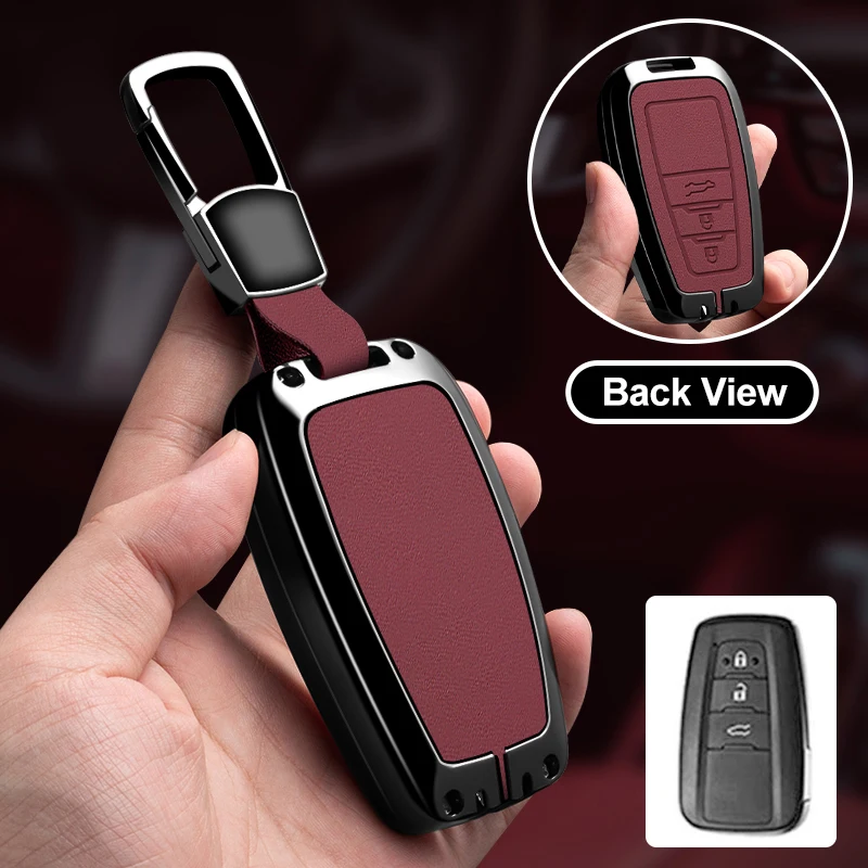 Zinc Alloy Car Smart Key Case Cover Keychain For Toyota Avalon Camry RAV4 Prius CHR C-HR Corolla Land Cruiser Prado Accessorie
Zinc Alloy Car Smart Key Case Cover Keychain For Toyota Avalon Camry RAV4 Prius CHR C-HR Corolla Land Cruiser Prado Accessorie