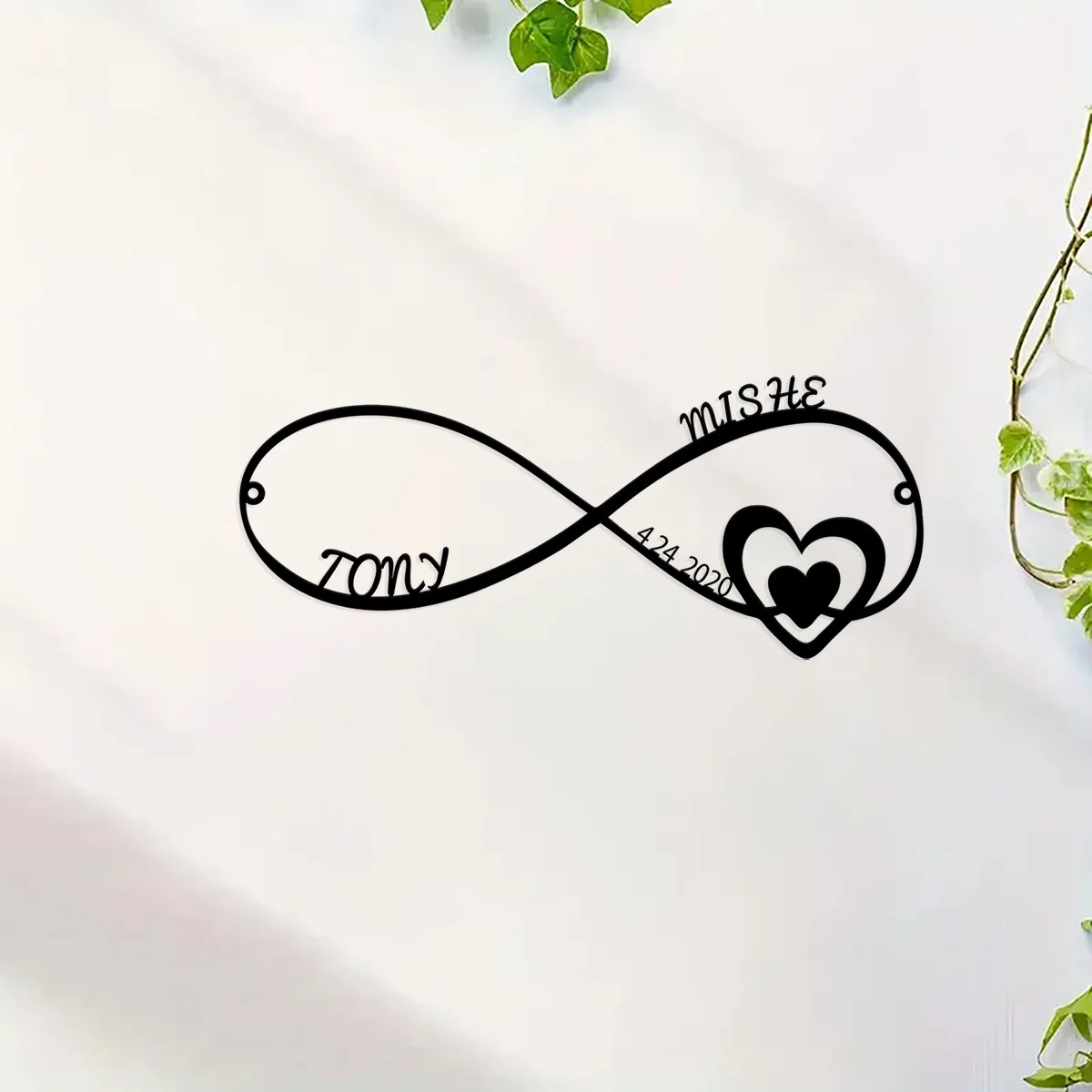 Custom Customized Infinity Heart Metal Wall Art - Personalized Wedding Decor - Unique Anniversary Gift for Couples - Christmas
Custom Customized Infinity Heart Metal Wall Art - Personalized Wedding Decor - Unique Anniversary Gift for Couples - Christmas