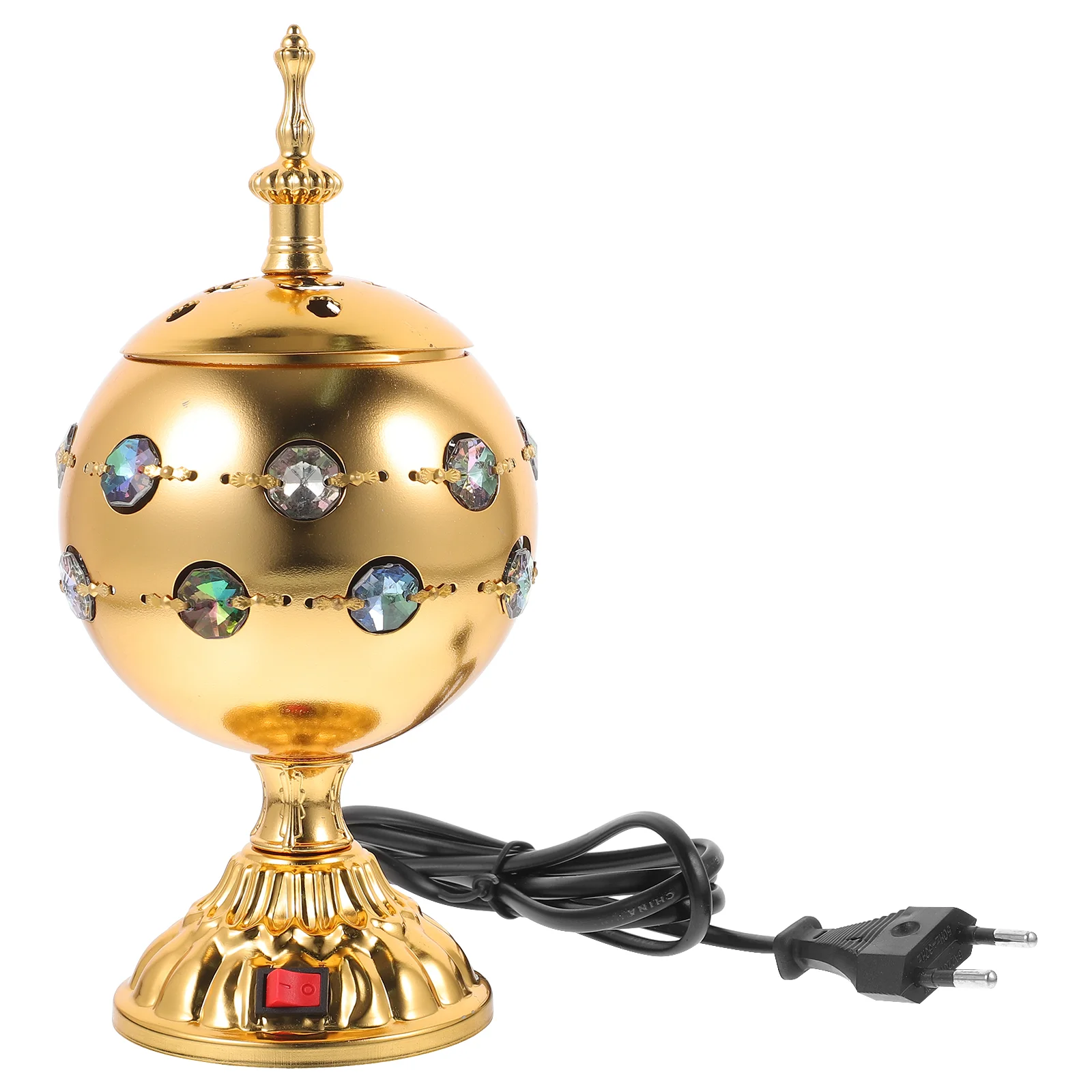 Incense Burner Decorative Electric Censer Centerpiece Decorations Plug Portable Golden for Home Holder
Incense Burner Decorative Electric Censer Centerpiece Decorations Plug Portable Golden for Home Holder