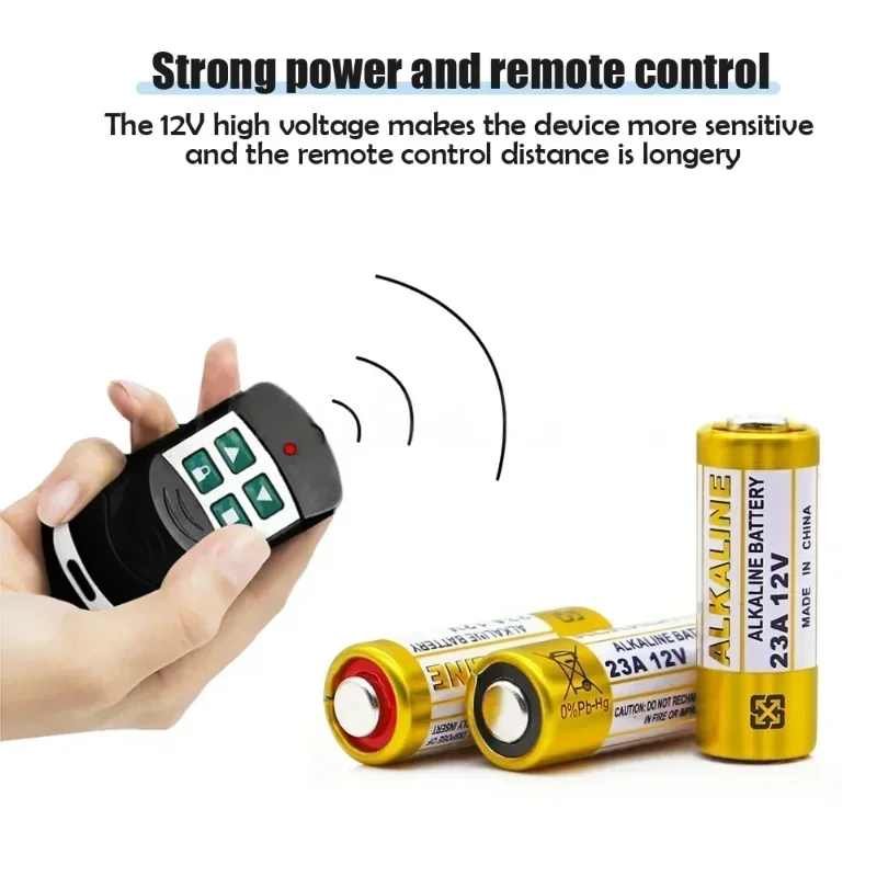 High Capacity 12V A23 Alkaline Battery A23S E23A EL12 MN21 V23GA for Remote Control Doorbell Toys And Small Electronics
High Capacity 12V A23 Alkaline Battery A23S E23A EL12 MN21 V23GA for Remote Control Doorbell Toys And Small Electronics