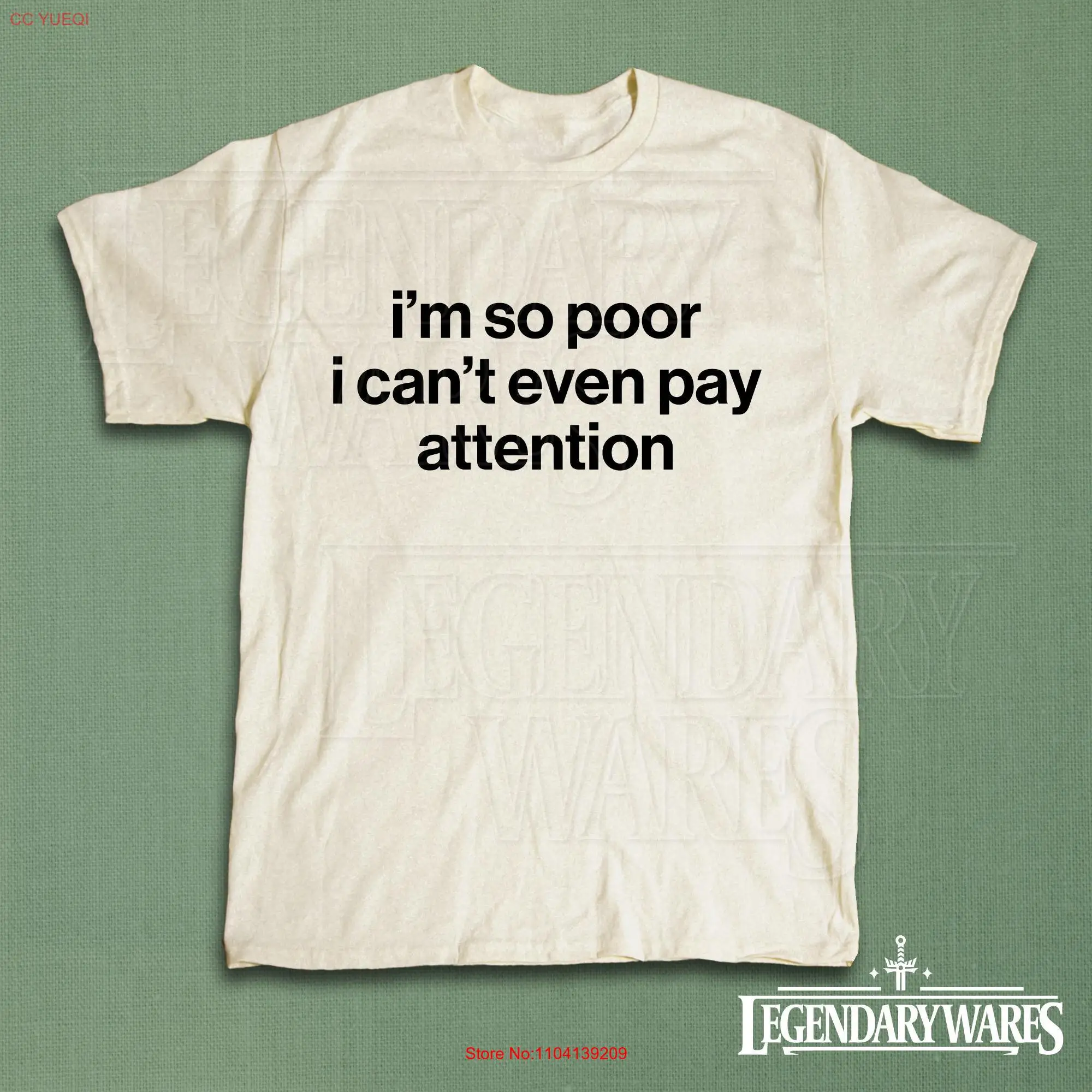 Забавная футболка I'm So Poor I Can't Even Pay Attention Y2K, винтажная футболка с текстурой зернистости, мем, эстетический топ в стиле гранж 
Забавная футболка I'm So Poor I Can't Even Pay Attention Y2K, винтажная футболка с текстурой зернистости, мем, эстетический топ в стиле гранж