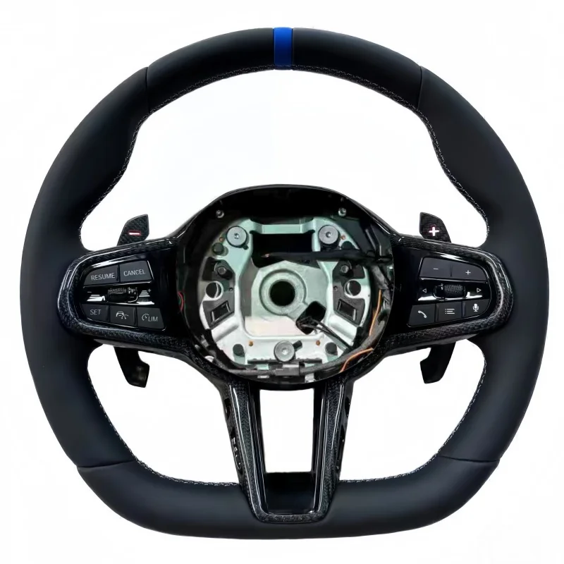 Custom Car Steering Wheel for BMW M Sport G30 G20 G21 G11 G12 G14 G15 G16 X3 X4 X5 X7 Carbon Fiber Suede Steering Wheel
Custom Car Steering Wheel for BMW M Sport G30 G20 G21 G11 G12 G14 G15 G16 X3 X4 X5 X7 Carbon Fiber Suede Steering Wheel
